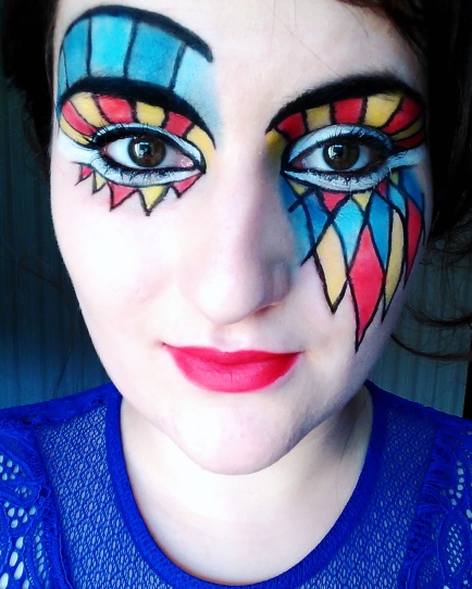 Maquillage artistique Arlequin spécial Carnaval – Natur'Aly